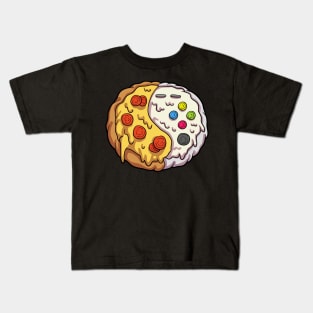 Gaming and Pizza Cute Design for Gamer Boy Gamer Girl Kids T-Shirt